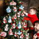 thumbnail image 3 of Muñeco De Nieve Adornos Madera Arbol Navidad 36 PZS, 3 of 5