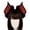 Red, variant on Halloween Dark Bat Animal Ears Headband Realistic Horns Accessory For And Dress Up
