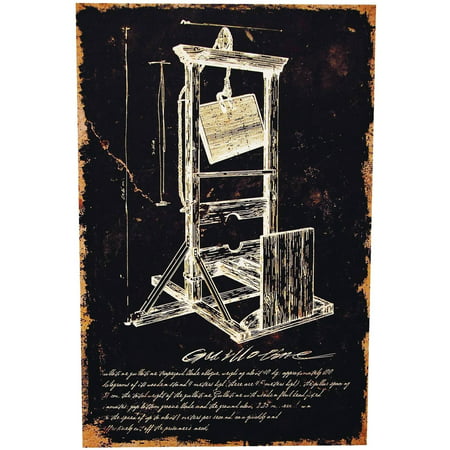 Guillotine Canvas without Frame Halloween Decoration