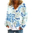 thumbnail image 2 of Puntoco Chaqueta Informal Con Botones Y Estampado De Moda Para Mujer, 2 of 5