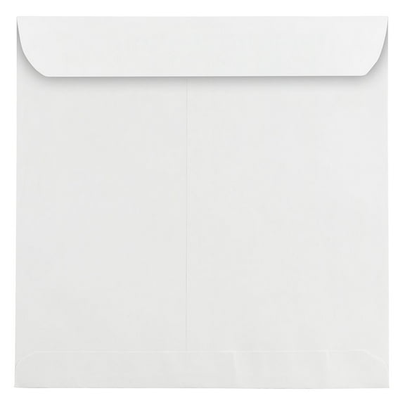 JAM Paper 13.5 x 13.5 Large Square Invitation Envelopes, White, 25/pack