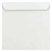 JAM Paper 13.5 x 13.5 Large Square Invitation Envelopes, White, 25/pack