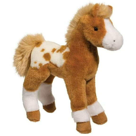 Douglas Toys Freckles Appaloosa Horse Foal Stuffed Plush Animal, 10"