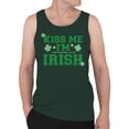 thumbnail image 2 of Kiss Me Im Pretending to Be Irish Funny St. Patricks Day Men's Tank Top, 2 of 3