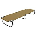 thumbnail image 1 of vidaXL Chaise Longue Pliante Taupe Acier, 1 of 5