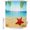 Blue, variant on Summer Beach Shower Curtains for Bathroom, Waterproof Fabric Bath Curtains Decor, Bath Tub Curtain Coastal Red Starfish Conch Palm Seaside Decorative Shower Curtain Sets with 12 Hooks, 72x72 Inch