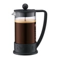 thumbnail image 2 of Bodum 12oz Brazil French Press Coffee Maker, High-Heat Borosilicate Glass, Black - Made in Portugal, 2 of 4