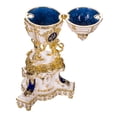 thumbnail image 4 of danila-souvenirs Faberge style Royal Danish (Danish Jubilee) Egg / Trinket Jewel Box with Lions 5.2'' (13 cm) blue, 4 of 4
