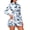 Blue Palm Trees Toile, variant on Xixirimido Halloween Ghosts Daisy Flower Print Women Long Sleeve Golf Dress, Mini Tennis Dress with Built-in Shorts, Quick Dry Breathable Workout Sports Athletic Dress, XX-Large