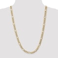 thumbnail image 2 of 14k Yellow Gold 7.3mm Figaro Chain Necklace - with Secure Lobster Lock Clasp 26", 2 of 6