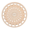 thumbnail image 1 of Sewing Thread Stand Brown Hollow Design for Artisans Craft Projects 1Set 5.6X5.6X0.08In, 1 of 9