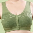 thumbnail image 3 of DuoJiaJ Bras for Older Women Front Closure Sports Bra Green, 3 of 3