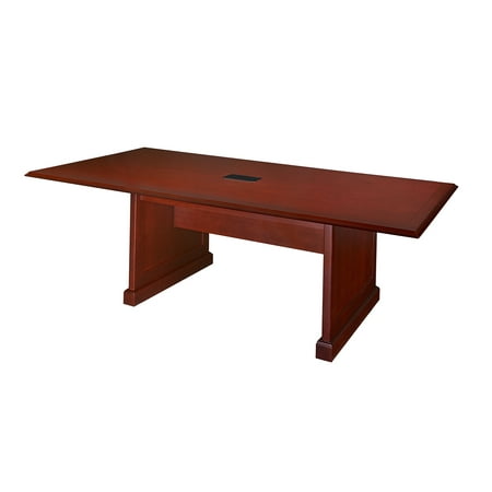 Prestige 96" Rectangular Conference Table with Power Data Grommet, Mahogany