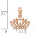 thumbnail image 3 of 14K Rose Gold Crown Pendant (10 X 13) Made In United States yc1110, 3 of 5