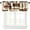 Kitchen-5, variant on Retro Rustic Coffee Kitchen Valance 3 Piece Kitchen Curtains Brown Beans Modern Latte Cappuccino Chic Theme Pattern Print Curtain Set 54x24 Inch, 3 Piece