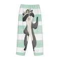 thumbnail image 5 of Xecao Cute Raccoon Women's Straight Lounge Pajama Pants: The Epitome of Relaxed Sleepwear, 5 of 9