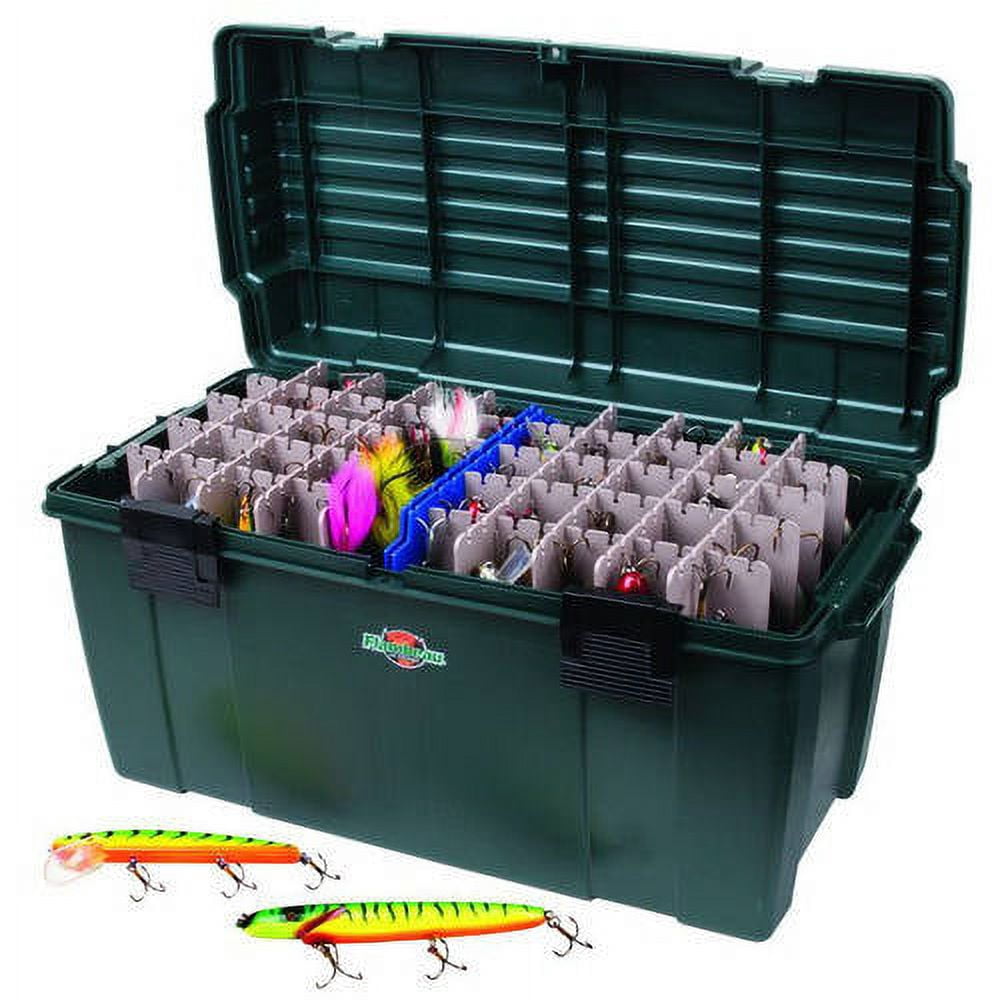 Flambeau Maximizer Large Lure Fishing Tackle Box with 2 Trays, 100 Compartments