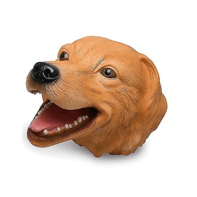 Hand Puppet Toys Soft Rubber Realistic Animal Head Hand Toy Christmas Gift