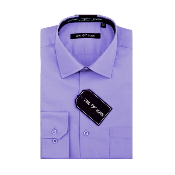 Men Classic Fit No Pockets Dress Shirt