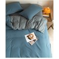 thumbnail image 2 of Nvzi Juego de sábanas, juego de sábanas y fundas de almohada, juego de cama individual, ropa de cama de hotel, decoración del hogar (azul grisáceo), 2 of 4