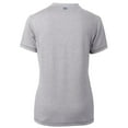 thumbnail image 3 of Women's Cutter & Buck Heather Gray Penn State Nittany Lions Forge Blade V-Neck Top, 3 of 3