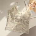 thumbnail image 4 of Soyumi V Neck Cotton Tank Tops with Built-In Shelf Bra Sleeveless Racerback Fitted Basic Cami Shirts High Strechy Sleeveless Slim Fit Workout Tops, Beige, 4 of 7