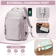 thumbnail image 3 of Vacuum Seal Backpack for Travel with Vacuum Compression, Air Seal Travel Backpack with Portable Air Pump Carry on Luggage Airline Approved for Women Men Large Vac Pack Airback Laptop Backpack Pink, 3 of 9