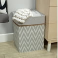 thumbnail image 2 of Lambs & Ivy Rangement/hamper Chevron Gris/blanc Jungle Urbaine, 2 of 3