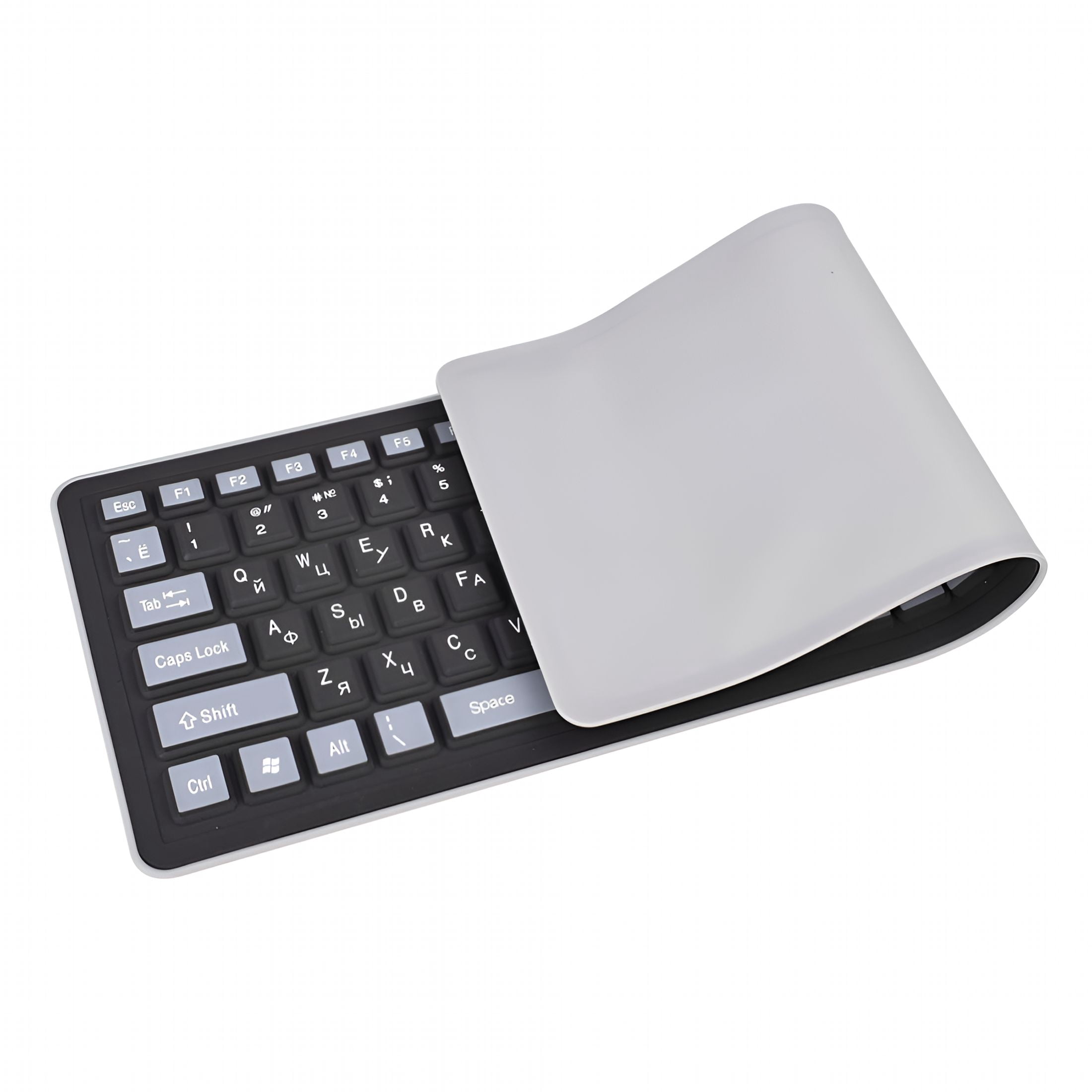 GJX 103 Keys Foldable Waterproof Dustproof Soft Silicone Gaming Wired Keyboard for Laptop/Computer