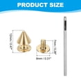 thumbnail image 2 of Uxcell 0.47'' Studs for Clothing 12 Sets Spikes for Clothes Studs and Spikes Leather Rivets Metal Cone Bronze Gold, 2 of 6