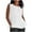 White, variant on Cotton Linen Tank Tops for Women Summer Round Neck T Shirts Trendy Sleeveless Basic Tee Loose Fit 2025 Fashion