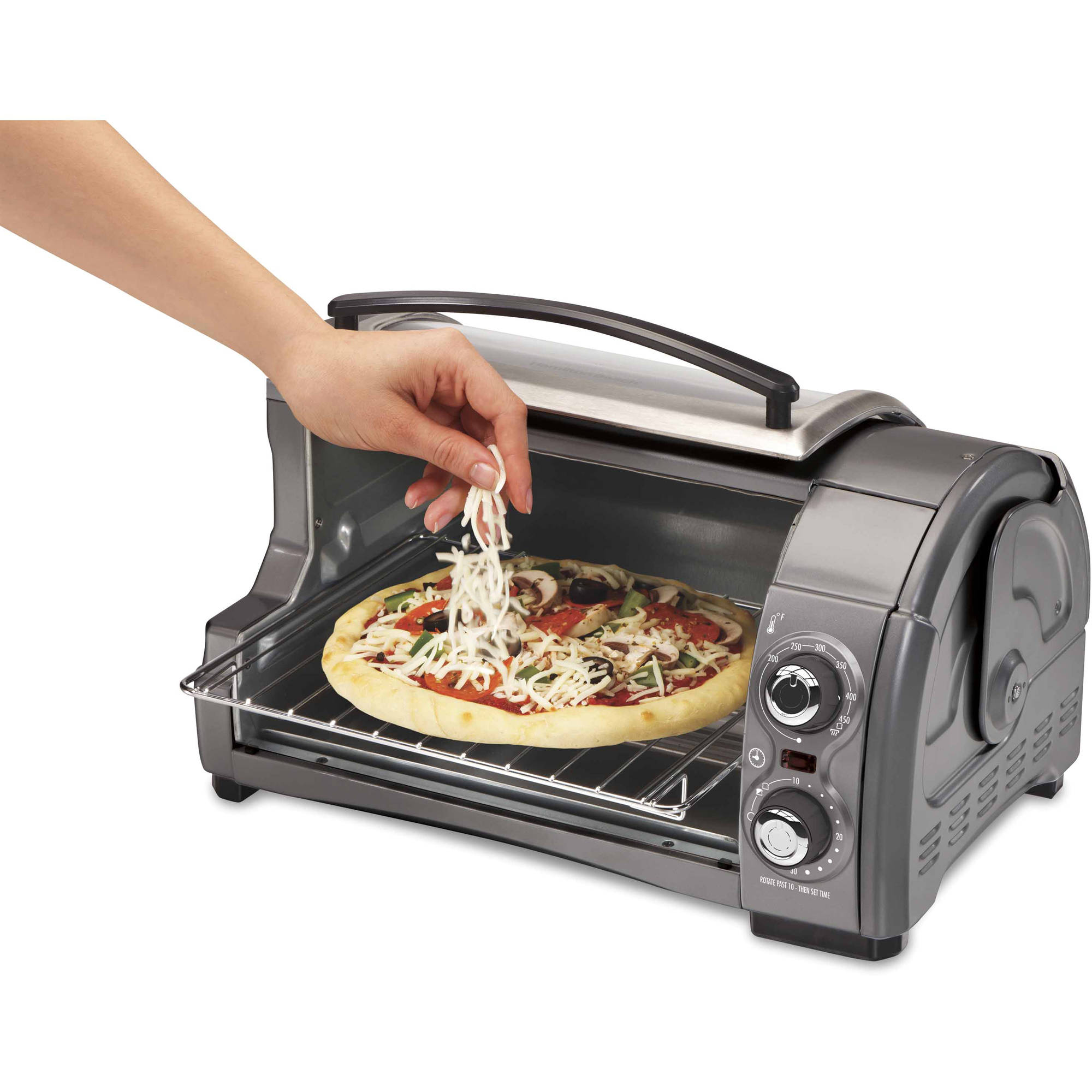 Hamilton Beach Easy Reach Toaster Oven 4Slice Capacity Removable Roll