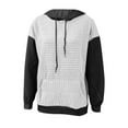 thumbnail image 4 of Woman Hoodies White Waffle Hoodies Long Sleeve Casual Women's Hoodies Pullover Winter Hoodie XL, 4 of 4