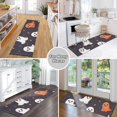 thumbnail image 6 of Yayeee Runner Rug for Bedroom 2'x6' Machine Washable Hallway Non Slip Mat, White Halloween Ghosts, 6 of 8