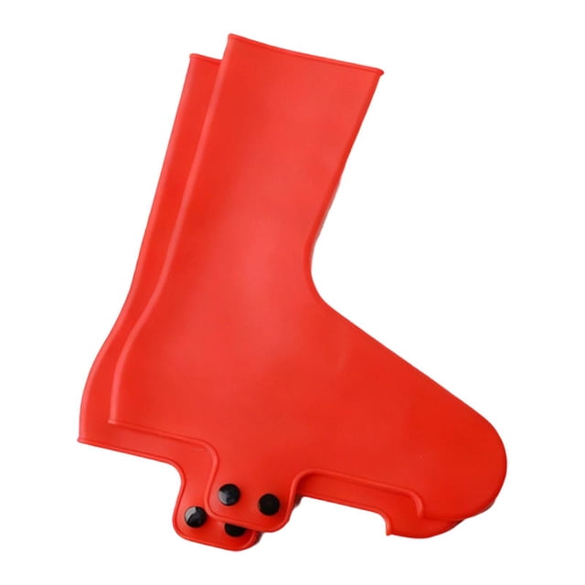 S SERENABLE Couvre-Chaussures de Vélo Antidérapants Imperméables Réduction de la Traînée Rouge P