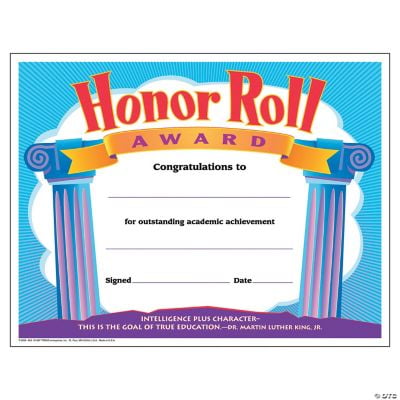 Honor Roll Award Certificate, Birthday, Stationery, 30 Pieces - Walmart.com