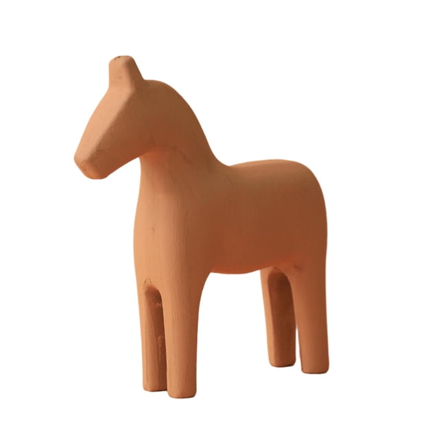 Estatua De Troya Moderna Adorno De Estatuilla De Caballo De Madera Para Decoración Del Hogar Marrón Sunnimix Estatua de Troya