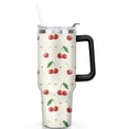 thumbnail image 2 of Cherry Fruits 40 OZ Tumbler Cup with Lid and Straw for Water Iced Tea Coffee Smoothie and More, 2 of 7
