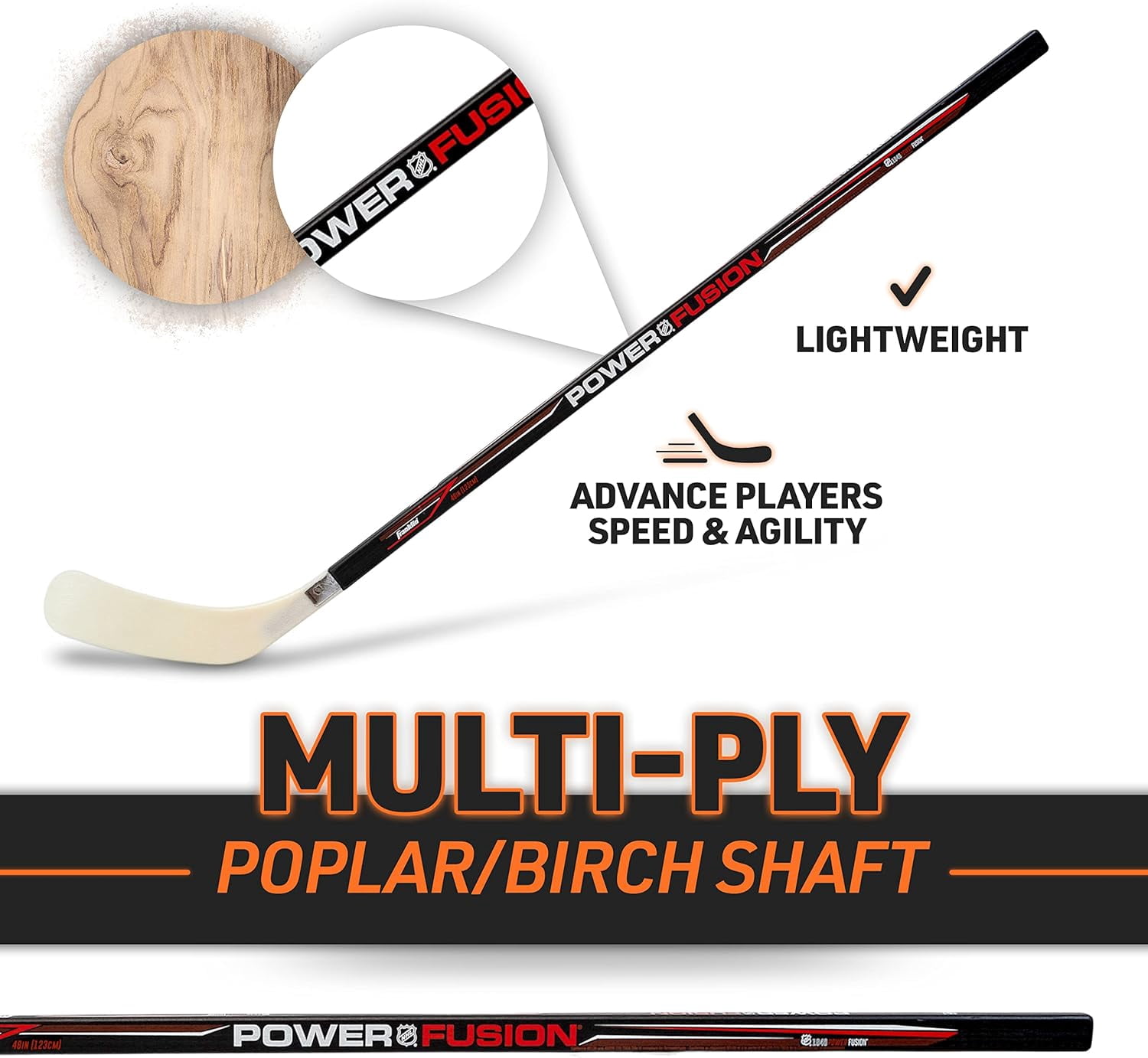 Franklin Sports NHL 1040 Junior Street Hockey Stick, Left Shot