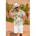 thumbnail image 2 of COOFANDY Hawaiian Shirt for Men Short Sleeve Button Down Shirt Men Vacation Shirts Beach Summer Shirts, 2 of 6