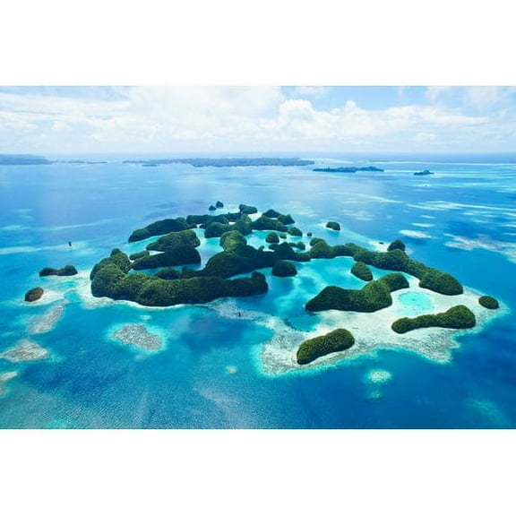 Marmont Hill "Tiny Islands" Painting Print on Wrapped Canvas