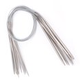 thumbnail image 3 of Circular Knitting Needles Set, Durable Stainless Steel, Comfortable Grip, Smooth Yarn Slide, Beginner Friendly, 11 Sizes for Daily Sewing Projects, Great for Sharing, 3 of 7