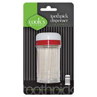 

Cook s Kitchen 8243 Toothpick with Dispenser Natural Wood 100 Count 3 Pack