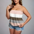 thumbnail image 2 of Htigea Plus Size Tube Top for Women Strapless Tops Summer Tunic Tank Top Soft Casual Cami Multicolor,4XL, 2 of 6