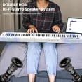 thumbnail image 3 of Piano digital Bfgxuoo de 88 teclas, tamaño completo, semipesado, con soporte, 3 of 7