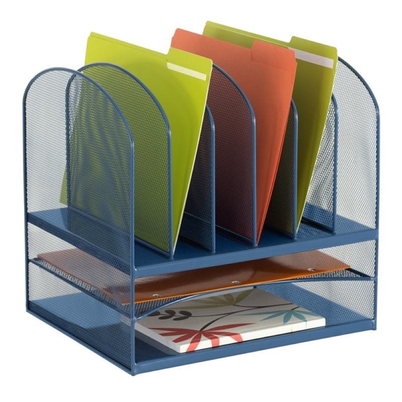 Safco Onyx Desk Organizer In Blue Walmart Canada