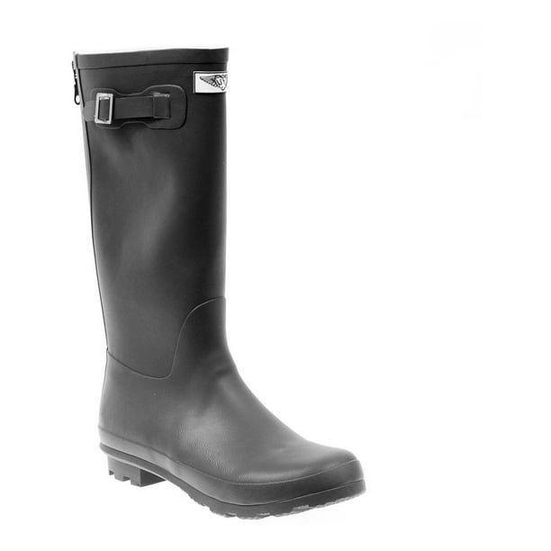 Forever Young Women's Mock Zipper Rain Boot