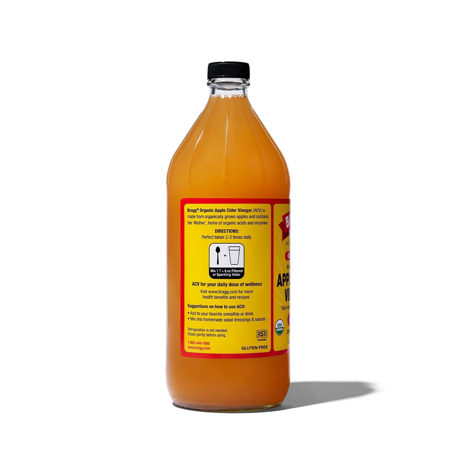 Bragg Organic Raw Apple Cider Vinegar, 32 Ounce - 3 Pack