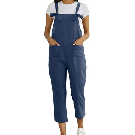 

gvdentm Black Scrub Pants For Women Womens Linen Pants for Summer Drawstring Soft Cropped Linen Cotton Pants Elastic Waist Trendy