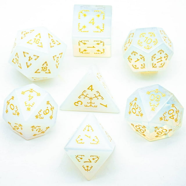 Bescon Moonstone Dice Orquídea, Conjunto De Dados ... - Grandado